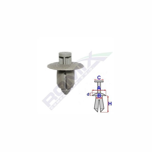 Nit plastic Volvo S60, 03.04-03.09 Aftermarket 2075150B