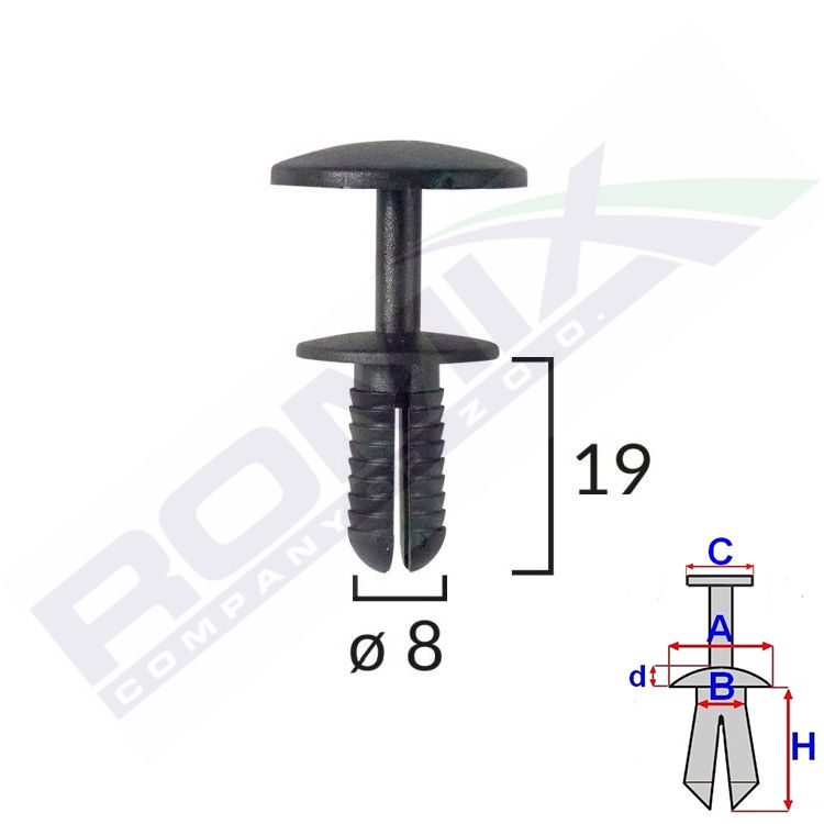 Nit plastic Ford Transit, 01- Aftermarket 2075170A