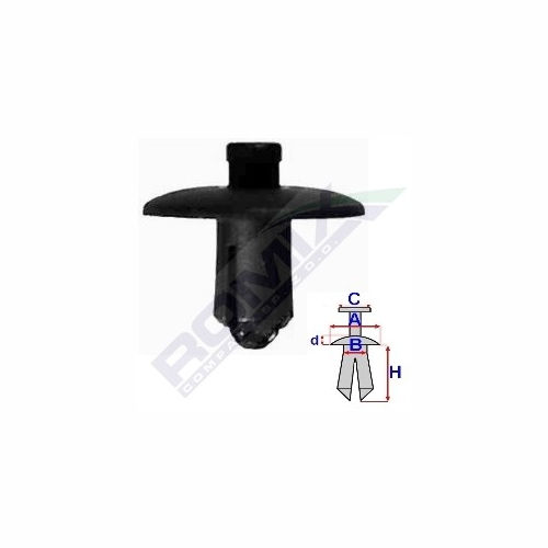 Clema, clips fixare Audi A2 (8z), A5/S5 (B8), A8 (D2/D3), Q3 (8u), Q5 (8r/Fy), TT (8j); Mercedes clasa Ml (W163); aripa interioara, capac compartiment motor