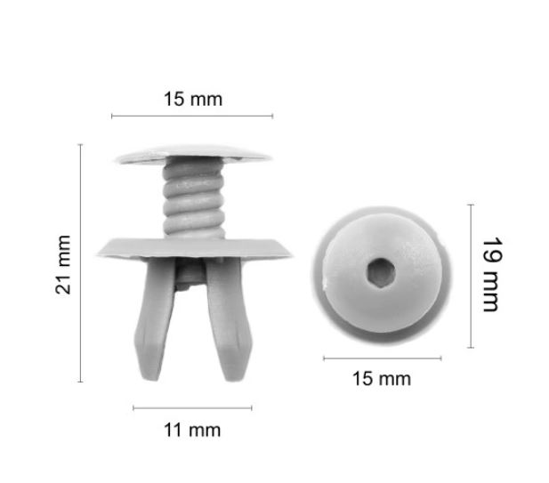 Clema, clips fixare VW Bora, Caddy 3/Life, Golf 3/4/5/5 Plus/6/6 Plus, Jetta, Lt 2, Lt28/31/35, Transporter, Transporter/Multivan, Vento/Jetta; tapiterie portbagaj/usa/panouri laterale, set 10 buc, 701867299