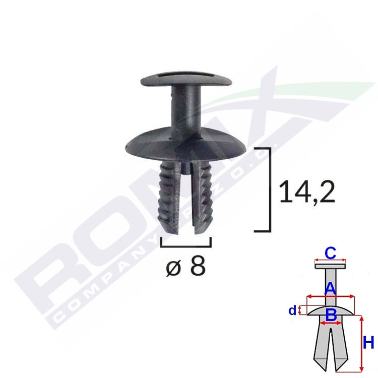 Clema, clips fixare Mercedes Sprinter, Vito / V / Viano; Seat Arona, Ibiza, Leon, Mii; Skoda Citigo; VW Crafter, Up!; tapiterie, aripa interioara, bara protectie, set 10 buc, 2E1857784, 6J0853379, A0009913940