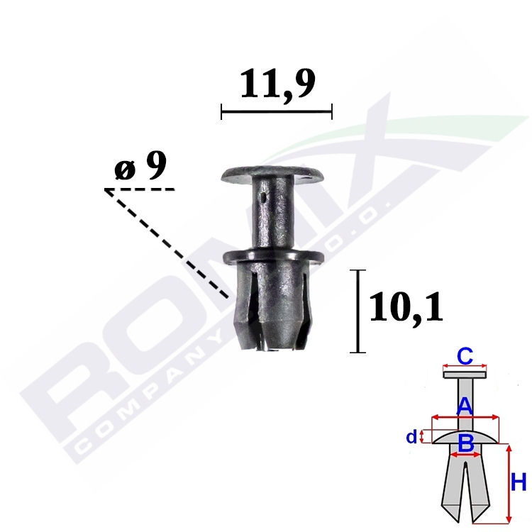 Nit plastic Mercedes W202(C-Kl), 93- Aftermarket 2085119