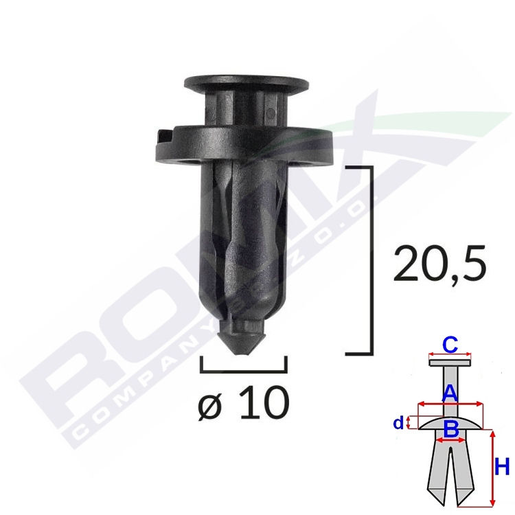 Nit plastic Honda Crv, 01.05-10.06, Aftermarket 2098198