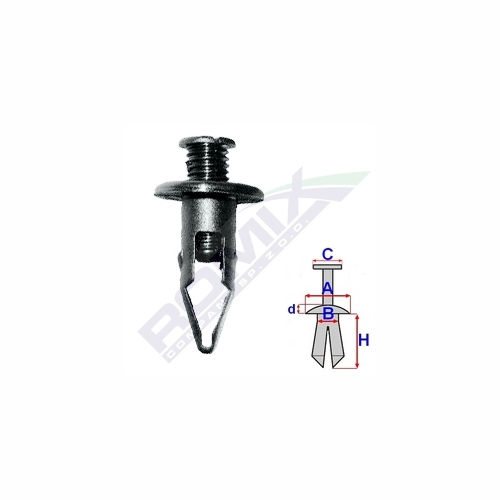 Clema, clips fixare Honda Accord (Ac/Ad) Sedan/Hatchback, Accord (Cb/Cc/Cd), Accord (Ce/Cf/Cc7) Sedan UE, Accord (Cd7/Ce1) Sedan SUA/Aerodeck/Coupe, Legend (Ka9), Odyssey/Shuttle (Ra); bara protectie, ornamente, set 10 buc