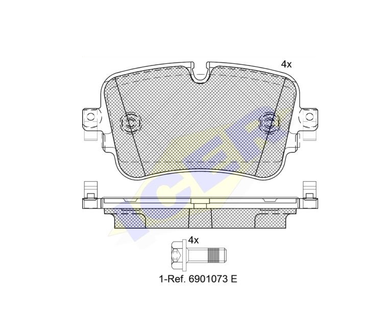 ICER set placute frana,frana disc