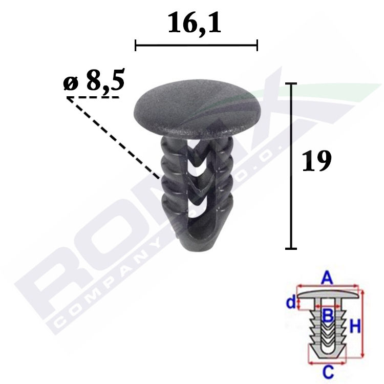 Clips fixare Aftermarket RX10069