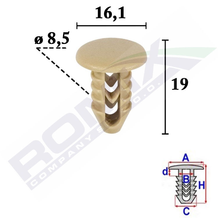 Clips fixare Aftermarket RX10070