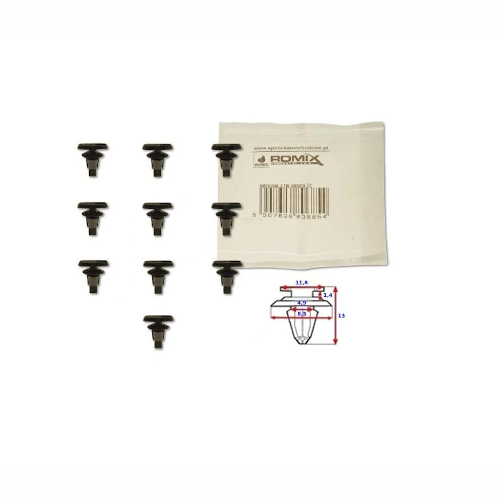 Clema, clips etansare Lexus Gx (Uzj150); Toyota C-Hr, Hilux (N70), Urban Cruiser, Yaris (Xp10), Yaris (Xp130), Yaris (Xp90) Hatchback, Yaris Verso (Ncp/Npl); usa, set 10 buc, 67867-52010
