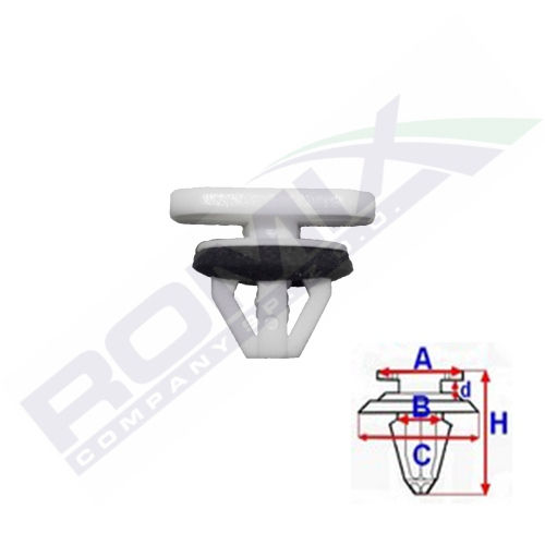 Clips, Agrafa fixare bandouri Ford Transit Connect 06- Aftermarket RXC70150, 10 buc