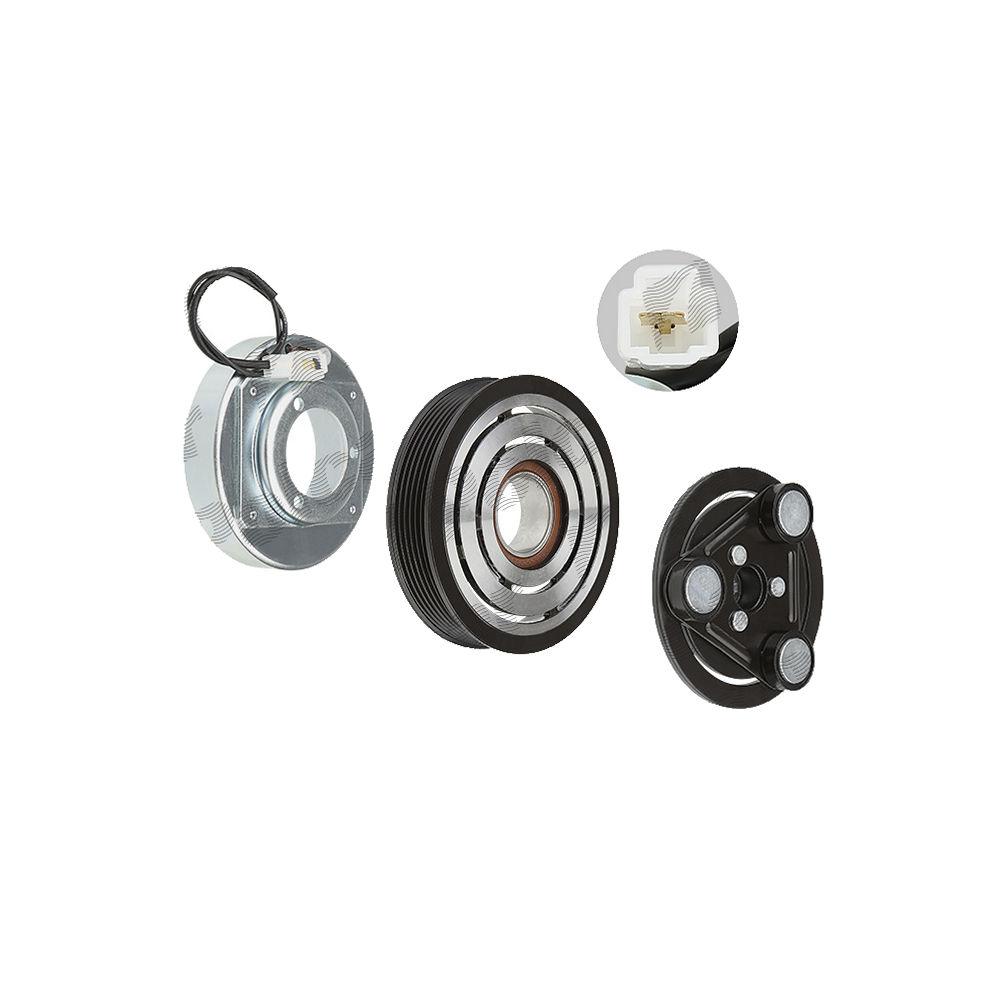 Cupla magnetica ambreiaj compresor A/C diametru 125 mm cu 6 caneluri, tip Pansonic H12A0, Mazda 6 (BL) 2009-2013, Mazda 6 GH 2007-2012 motorizare 2, 2 MZR-CD, rulment 35x55x20 mm,