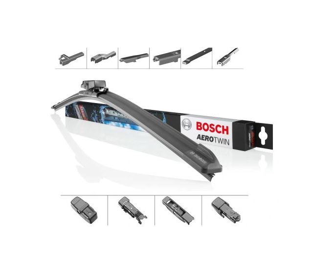 Lamela stergator parbriz Bosch Aerotwin plus 340mm 14 inch 3397006941 W1AP340B, fata, partea dreapta, cu 4 adaptori, 1 buc.