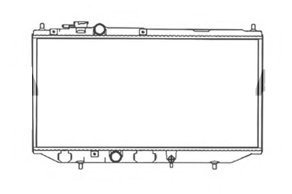 Radiator racire Daihatsu Applause, 06.1989-08.1997, motor 1.6, 66/67 kw, benzina, cutie manuala, 673x325x23 mm, aluminiu/plastic,