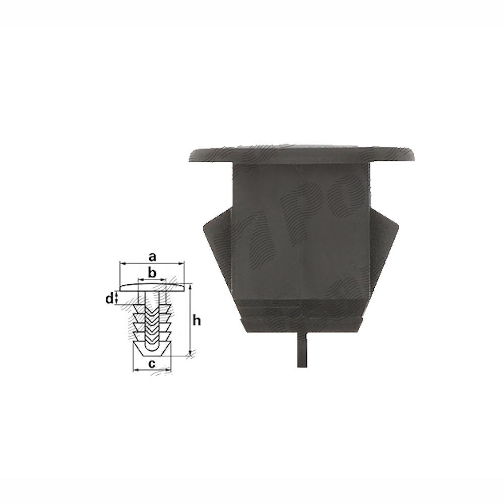 Set 5 buc Clipsuri fixare portbagaj, capota 9468278 Volvo S40/V50 2004-2012, S60/V60 2000-2019, S80 1998-2016