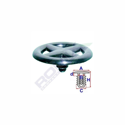 Clips fixare izolatie capota Nissan Almera, Juke, Maxima Qx/Cefiro, Micra, Navara/Frontier, Patrol, Primera, Qashqai, Qashqai/Rogue Sport, Sunny, Terrano, Terrano Ii, Terrano Ii , Tiida, X-Trail; set 10 bucati, 65846-30F00, F5846-30F00