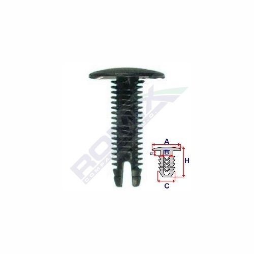 Set 10 buc. clipsuri fixare Alfa Romeo 145, 146 1994-2000, 33, 1983-1994, Alfa Romeo 75, 1985-1995; pentru tapiterie si alte utilizari