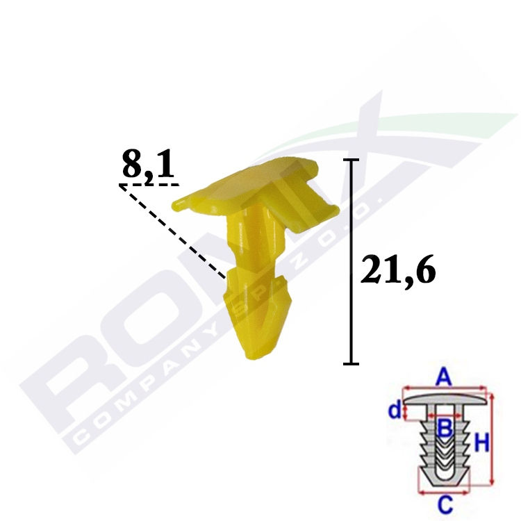 Clema, agrafa fixare ornamente, Aftermarket 3070202