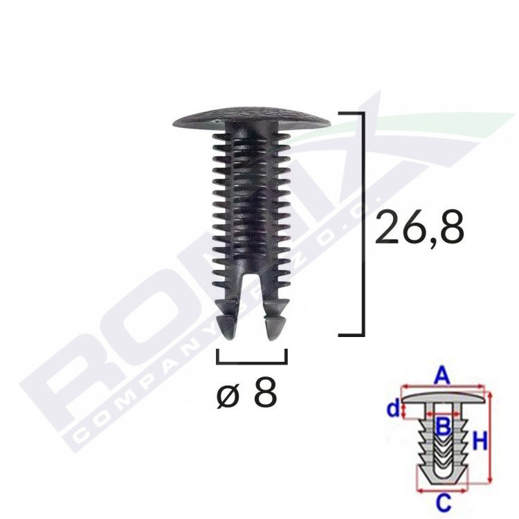 Clips fixare Aftermarket 3080178A
