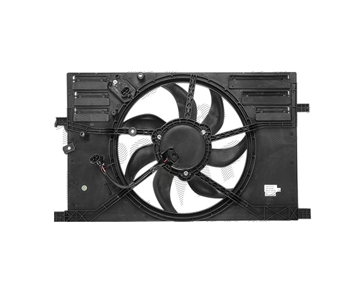 GMV radiator electroventilator Fiat 500X, 2014-, Jeep Renegade, 2014-, motor 2.4, benzina, 391 mm; (2 +2) pini