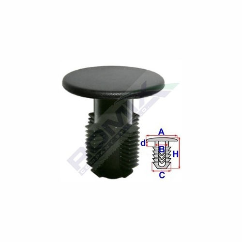 Clema, clips Alfa Romeo 145/146, 166; Fiat Albea/Palio Weekend II, Albea/Palio Weekend III-, Bravo, Bravo/Brava, Marea, Siena/Palio Estate, Strada, Tipo; Lancia Lybra; fixare bara protectie si stucatura, 7788400, set 10 buc, aftermarket