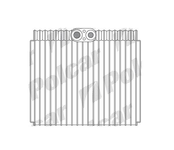 Evaporator aer conditionat Land Rover Defender (LD), 1990-2016 motor 2.4 TD4, 2.5 TD-200Tdi/300Tdi, 2.5 Td5/2.5 diesel Turbo, diesel, 3.9 V8, benzina, full aluminiu brazat, 200x235x65 mm, mm, mm, tehnologie cu curgere paralela, ,