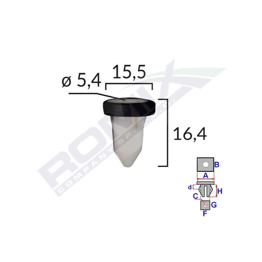 Set 10 buc. clips, agrafa fixare Bmw Seria 1 E81/E82; F20; Seria 2 F22; Seria 3 E30, F30/F31; Seria 4, F32/F33; Seria 5, F10/F10;G30/G31; Seria 6 F06/F12/F13; Seria 7 F01/F02; G11/G12; i3, F48 X1, F48; 2015-2022; X3, F25; X4, (F26),; MINI Contryman R60