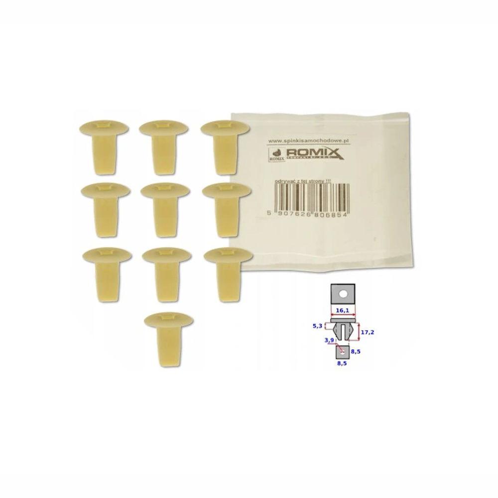 Clema, clips fixare Honda Accord, Civic, Civic 4 usi Sedan JP, Civic Hatchback/Coupe/Sedan, Crv, Hr-V; Nissan Sunny; hayon, tapiterie, set 10 buc, 01551-00481, 90661-SC7-003, MS-480012 Clema, clips fixare Honda Accord, Civic, Civic 4 usi Sedan JP, Civic Hatchback/Coupe/Sedan, Crv, Hr-V; Nissan Sunny; hayon, tapiterie, set 10 buc, 01551-00481, 90661-SC7-003, MS-480012