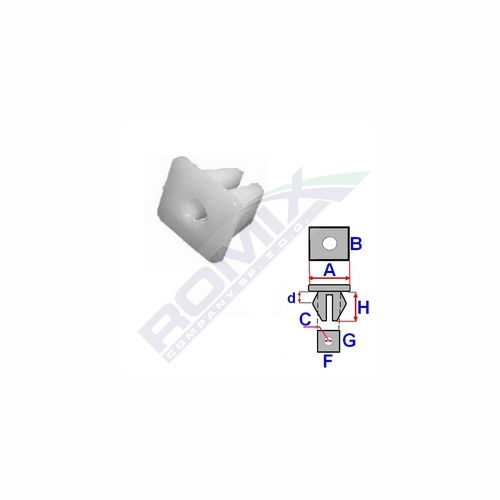 Clema, clips fixare Opel Astra F/G/H, Calibra, Cascada, Corsa D, Corsa/Combo B/C, Insignia (G09), Meriva A/B, Omega A/B, Signum, Tigra, Vectra A/B/C, Zafira, Zafira Tourer; aplicatii multiple, set 10 buc, 1190365, 1274977