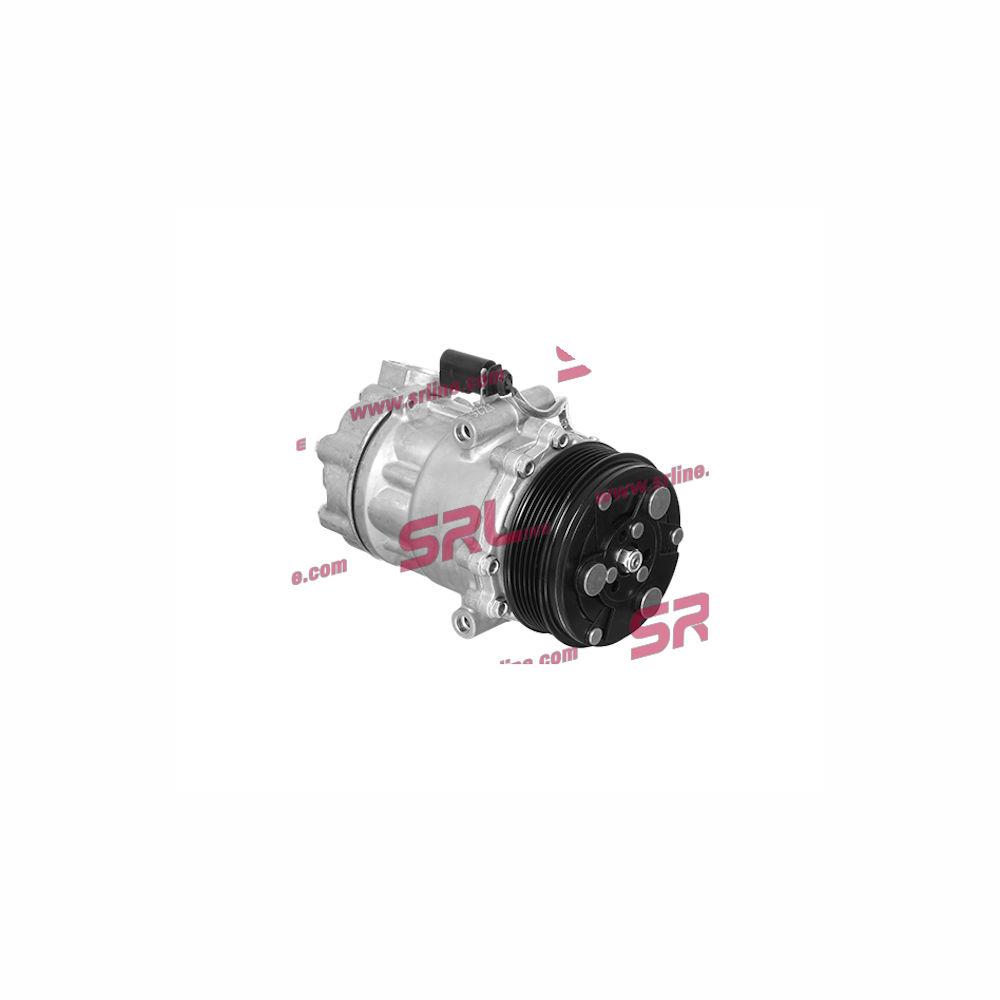 Compresor aer conditionat Skoda Citigo, 2011-, Seat MII, 2011-, motor 1.0, 44kw/55kw, benzina, rola curea 110 mm, 6 caneluri, tip Sanden: SD6V12