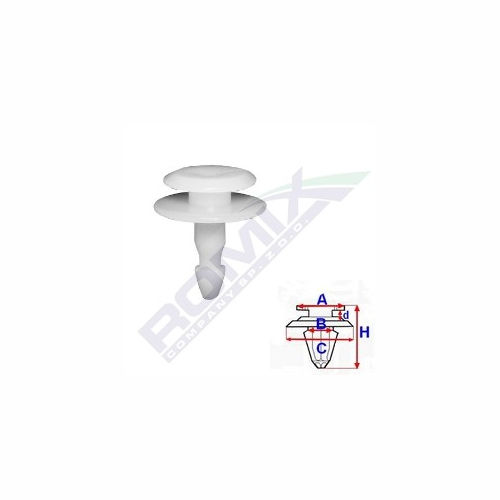 Clema, clips fixare Honda Accord (Cl/Cm/Cn)/Accord (Cm)/Civic (Ep/Eu/Ev/Fn/Fk/Es/Ep)/Crv (Rd)/Hr-V (Gh)/Jazz/Fit (Gd)/Jazz/Fit (Ge); Nissan Almera (N16), Micra (K11), Primera (P11/P12); rama parbriz si ornamente, set 10 buc, 66820-9F900, 90602-SX0-003