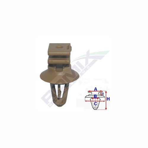 Clema, clips fixare BMW seria 2 Active/Gran Tourer, 3, 3/3 Gt, 5, 6 Gt, 6/6 Gc, 7, I3, X1, X2, X3, X5; Mini One/Cooper/Clubman/Clubvan/Coupe/Roadster/Cabrio; ornamente interioare pervaz, set 10 buc