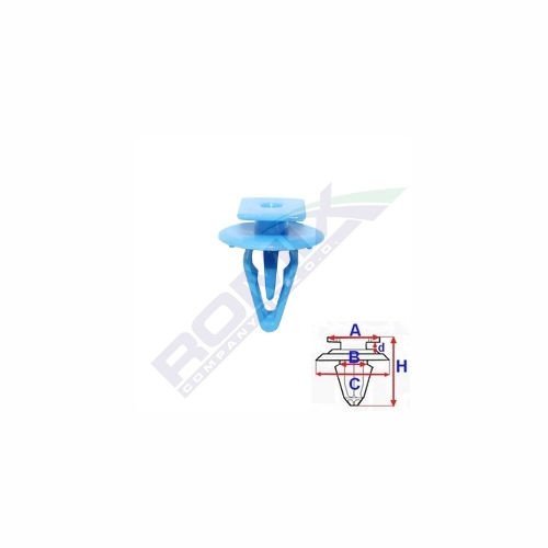 Set 10 buc. clips fixare orn parbriz, Agrafa Honda Accord, 2002-2016; City 2008-2013; Civic 2012-2017; Jazz/Fit, 2008-2015