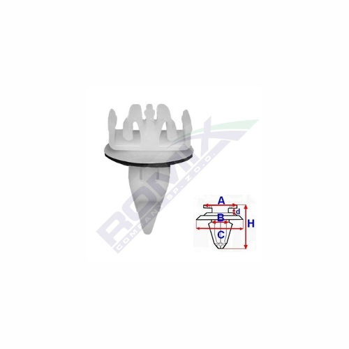 Clema, clips fixare Toyota Rav4 (Xa20) 06.00-12.03/01.04-12.05; bandouri aripa, set 10 buc, 75494-42010