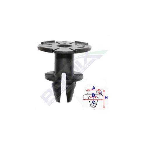 Clips, Agrafa fixare bandouri BMW X6, 01.08-, Aftermarket 81202051