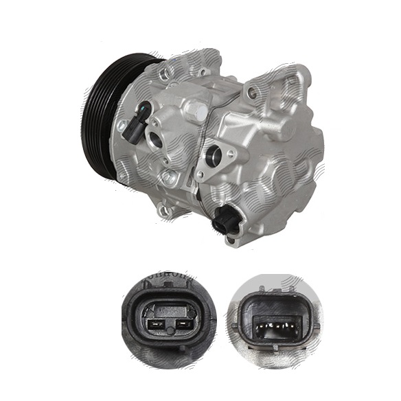 Compresor aer conditionat Lexus ES, 2012-, motorizare 2.5, 135kw, benzina, rola curea 120 mm, 6 caneluri, de tip Denso: TSE17C