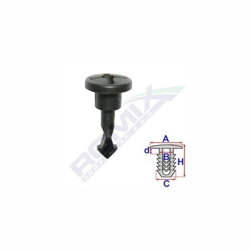 Clema, clips Audi 100 (C4), 80 (B4), A4 (B5/B6/B7), A6 (C4/C5), A8 (D2); Seat Exeo (3R); Skoda Superb (3U4); VW Passat (B5 3B/3B GP); fixare acoperiri motor, N90642001, set 10 buc, aftermarket