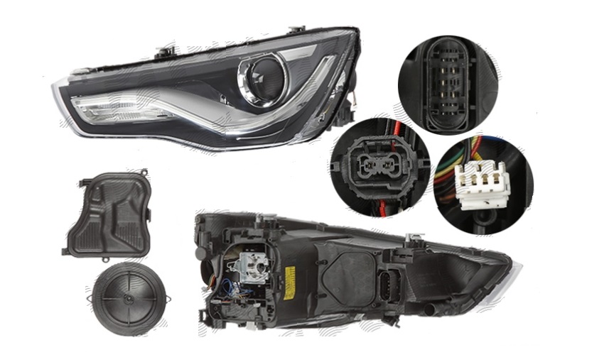 Far Audi A1 (8x), 04.2010-01.2015, Electric , Xenon , tip bec D3S , omologare ECE , fara bec , balast si motoras, 8X0941029J; 8X0941029M; 8X0941043, Stanga