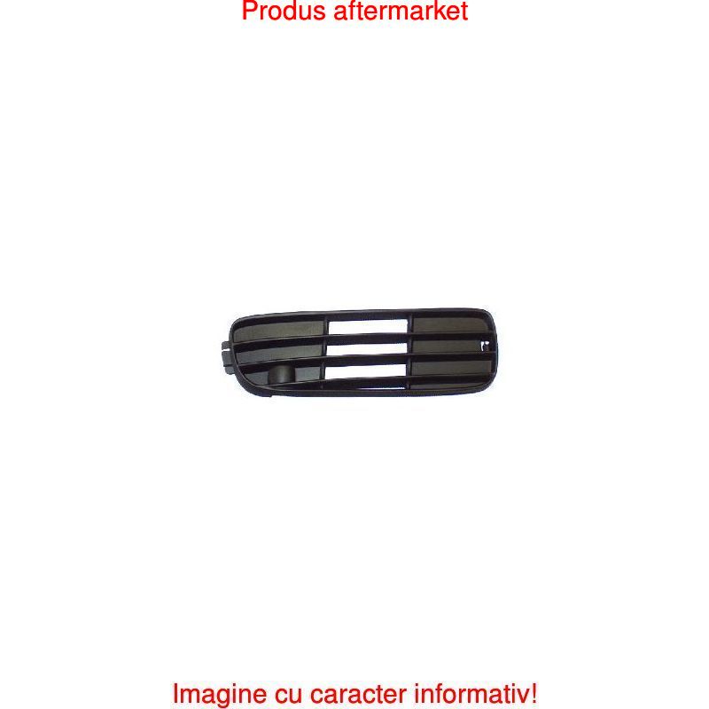 Grila bara fata Audi 80 (B4), 9.1991-12.1996, Dreapta, 8A0807346C01C, 1308272R negru