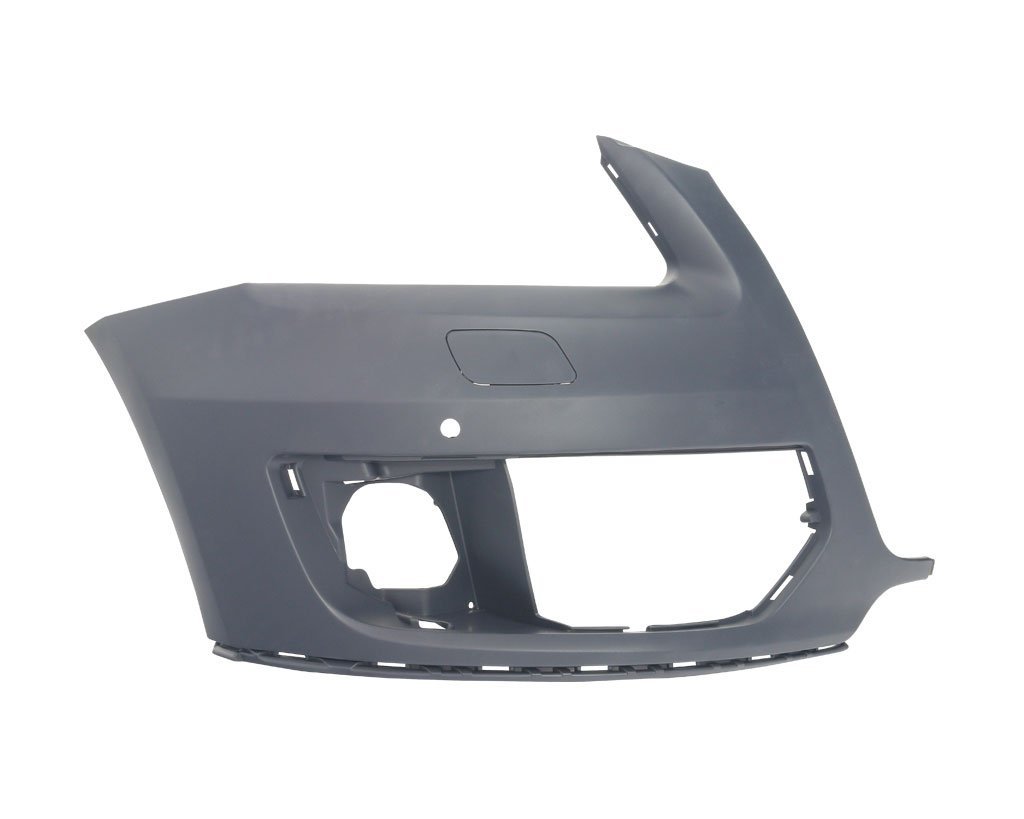 Parte laterala bara , colt lateral flaps fata dreapta Audi Q5 (8r), 09.2008-06.2012, cu primer, cu gauri pentru spalator si senzori de parcare, 8R0807108CGRU
