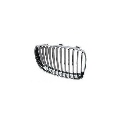 Grila radiator Bmw Seria 1 (E81/E82/E87/E88), 2007-10.2013, dreapta, crom/crom/negru, 51137179656, 200105-8