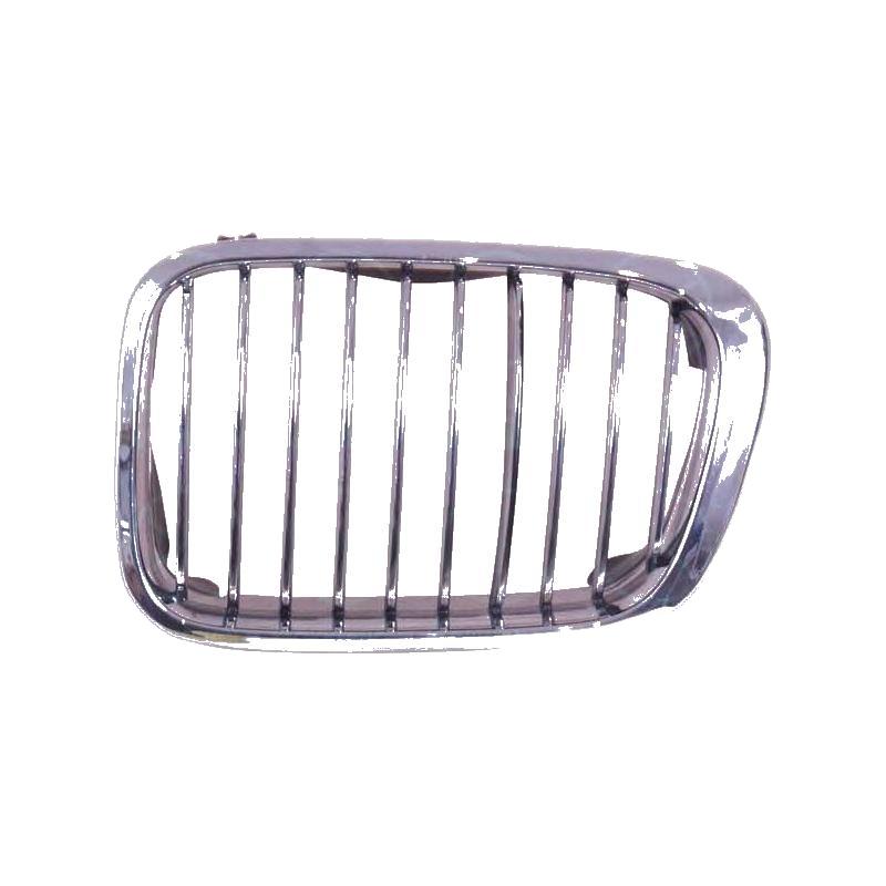 Grila radiator Bmw Seria 3 (E46), Sedan/Combi, 06.1998-09.2001, dreapta, crom/crom/negru, 51138208490, 20080512