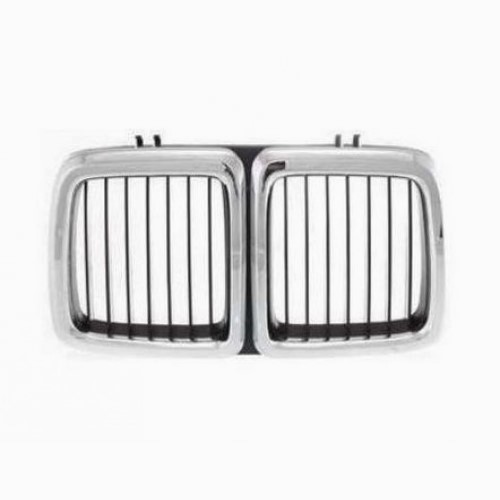 Grila radiator Bmw Seria 7 E32, 1987-1994 model 730,735, crom/negru, 51131908697, 202105