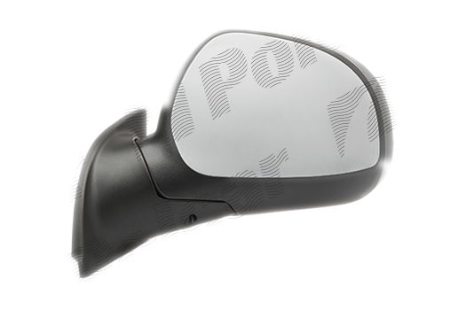 Oglinda exterioara Citroen C3 (Fc), 07.2005-12.2010, partea Stanga, culoare sticla crom, sticla convexa, carcasa grunduita, cu incalzire, ajustare electrica, 8154-HF