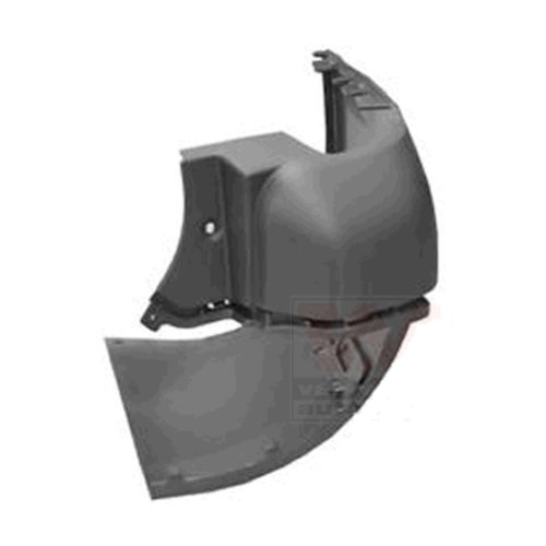 Parte laterala bara , colt lateral flaps inferior , spate , dreapta , negru ,sasiu lung cu 2 usi spate Citroen Berlingo (7 ), 02.2008-06.2012 , Peugeot Partner, 03.2008-06.2012, 7410FT