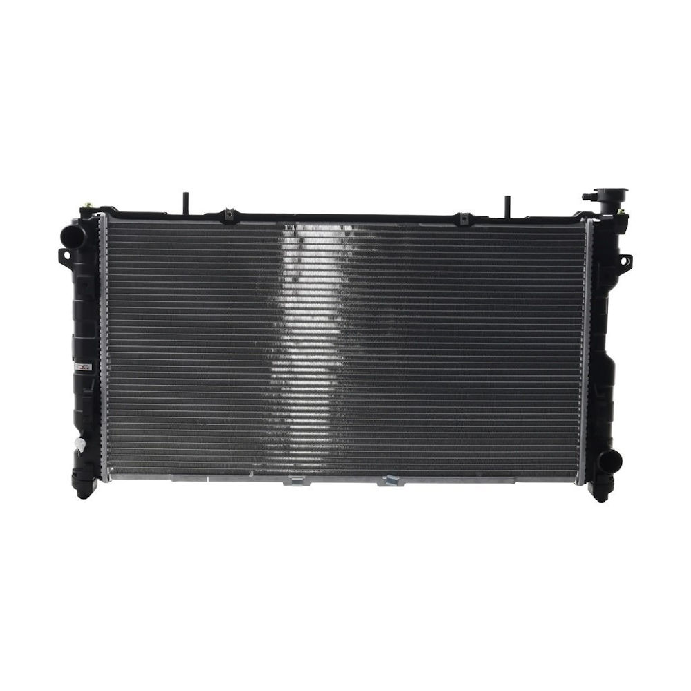 Radiator racire Chrysler Voyager, 01.2005-2005, Dodge Caravan, 01.2005-2005, Motorizare 3, 3 V6 130kw; 3, 8 V6 160kw Benzina, tip climatizare Cu/fara AC, cutie automata, tip Behr, diametru intrare/iesire 39/39mm, dimensiune 770x408x34mm, Cu lipire fagure