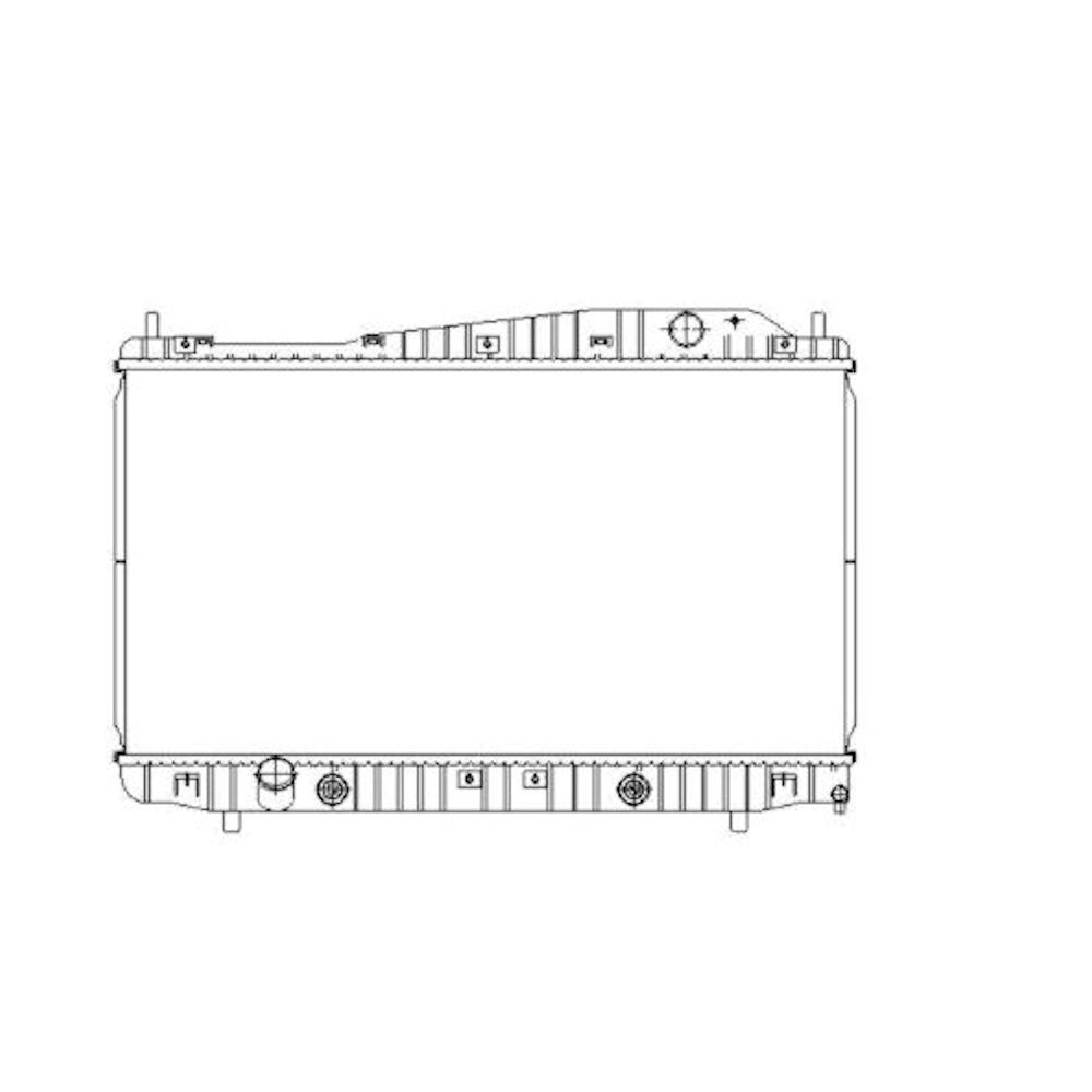 Radiator racire Chevrolet Evanda, 07.2002-2006, Motorizare 2.0 96kw Benzina, tip climatizare Cu/fara AC, cutie automata, dimensiune 698x375x26mm, Cu lipire fagure prin brazare, Aftermarket