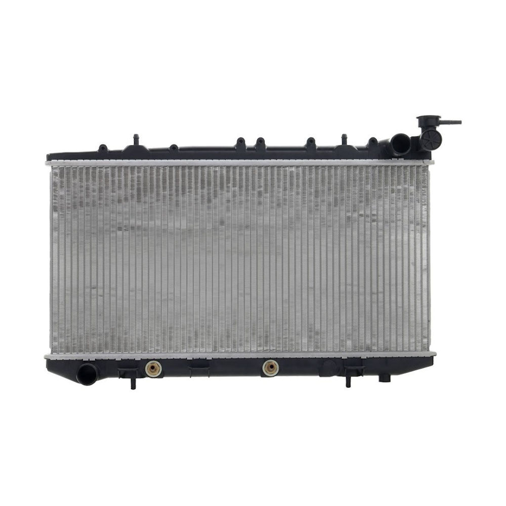 Radiator racire Nissan Sunny (N14/Y10), 06.1990-09.1995, 100nx, 06.1990-09.1995, Motor 1, 47 D 40kw; 2, 0 105kw Benzina/Diesel, tip climatizare Manual, diametru intrare/iesire 35/35mm, tip Calsonic, dimensiune 647x320x16mm, Cu lipire fagure prin braza