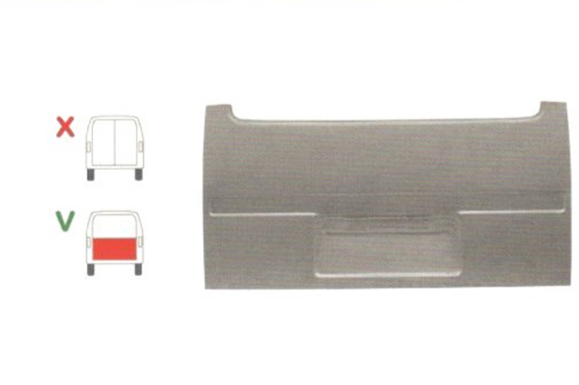 Element reparatie usa Ford TRANSIT (VE6/VE64/VE83), 10.1985-09.1994 pt modele cu haion, partea , usa spate ; haion, inaltime 760 mm, pana la geam,, 7100334