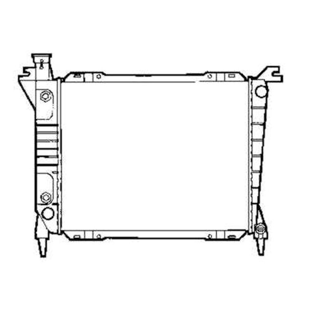 Radiator racire Ford Aerostar, 09.1985-1996, Motorizare 2, 8 V6 96kw; 3, 0 V6 108kw Benzina, tip climatizare cu/fara AC, cutie M/A, dimensiune 570x449x26mm, Cu lipire fagure prin brazare, Aftermarket