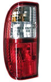 Stop spate lampa Ford RANGER 07.2004-11.2006; partea stanga, cu suport becuri, rosu-alb, DEPO 231-1951L-AE