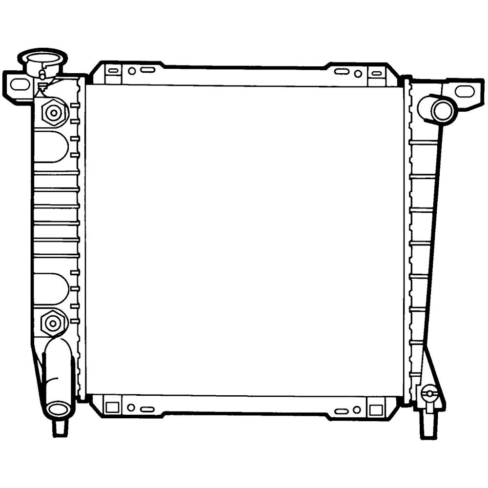 Radiator racire Ford Bronco, 1984-1986 Motor 2, 9 V6 104kw; Ford Explorer, 02.1993-1995 Motorizare 4, 0 V6 121kw Benzina, tip climatizare cu/fara AC, cutie M/A, dimensiune 457x460x57mm, Cu lipire fagure prin brazare, Aftermarket